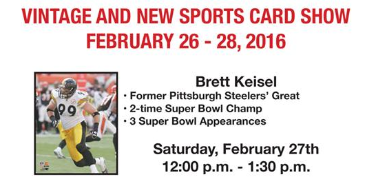 Upcoming signing: Harrisburg Sports Card Show – Brett Keisel